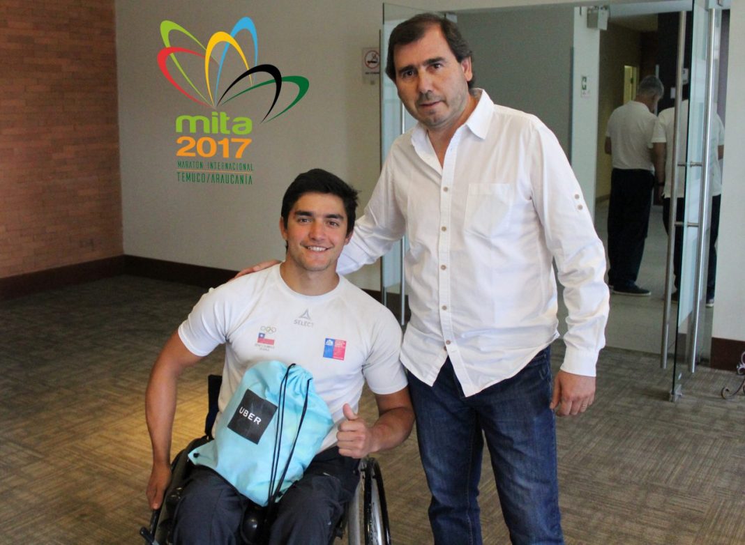 Presidente de la comisioìn de deportes Pedro Duran Duran y Seba ZunÞiga