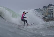 ¿Es la erosión responsable de la suspensión de la segunda fecha de circuito nacional de Surf? Foto: Latinwave
