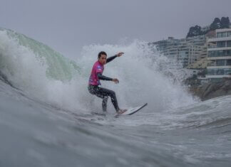 ¿Es la erosión responsable de la suspensión de la segunda fecha de circuito nacional de Surf? Foto: Latinwave